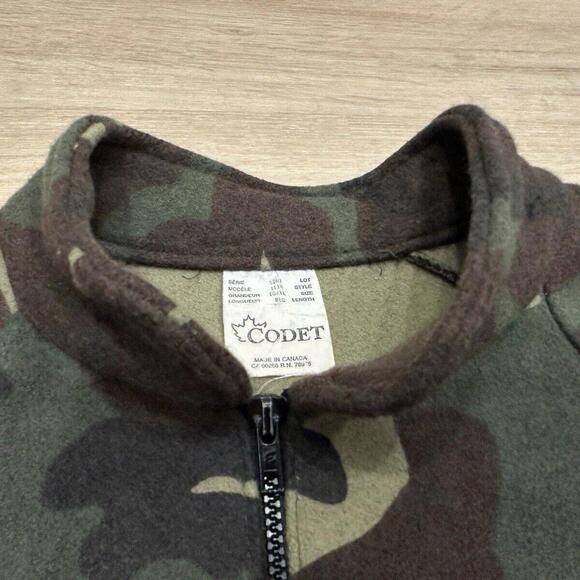 Vintage Codet Camo Wool Bomber Jacket Made In Canada Military Hunting Outdoor XL - Picture 6 of 15